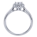 1/4CTW 14 Karat White Gold Diamond Halo Engagement Ring - 01A34-1078