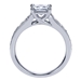 14k White Gold Diamond Straight Engagement Ring - 01I-1175