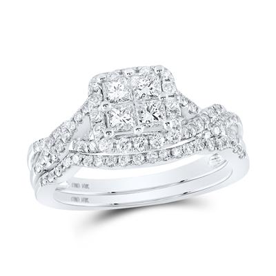 Princess Diamond Bridal Wedding Ring 