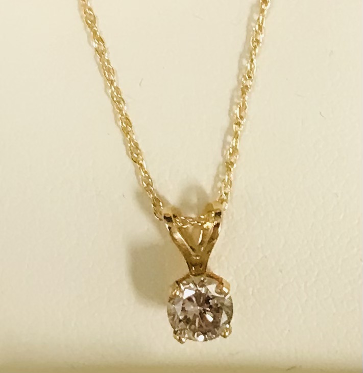 1/3ct Diamond Pendant Necklace 