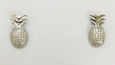 CZ Pineapple Earrings 