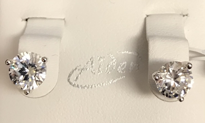 2CTW Swarovski Stud Earrings 