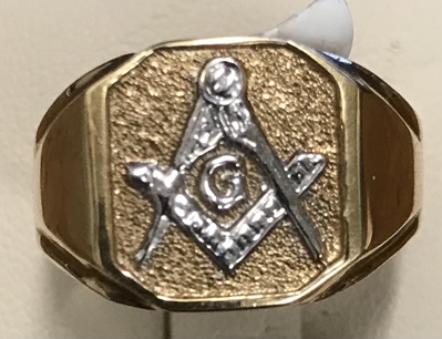 10k Masonic Ring 